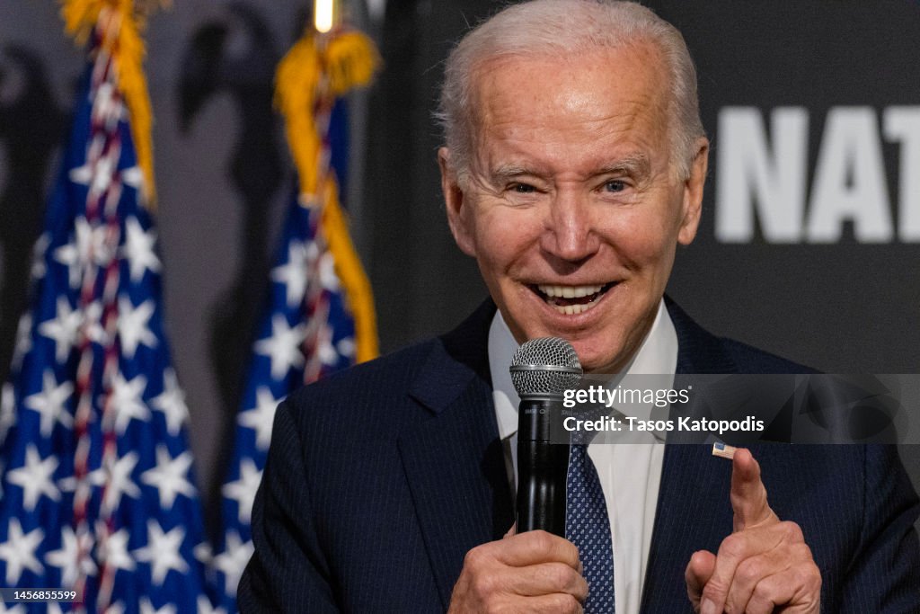 President Biden Attends The National Action Network's Annual MLK Day Breakfast In D.C.