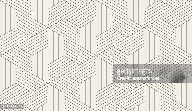 seamless geometric vector pattern - beige stock illustrations