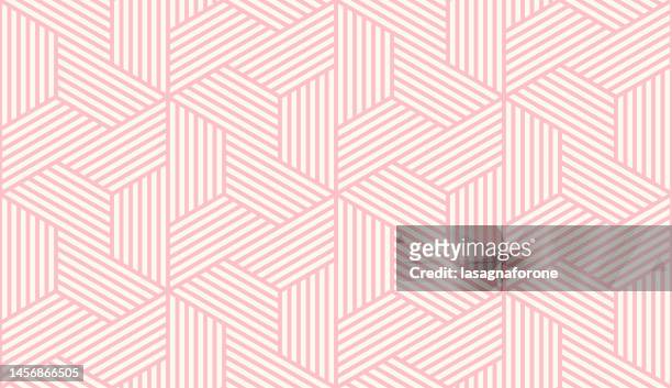 seamless geometric vector pattern - pale pink stock illustrations