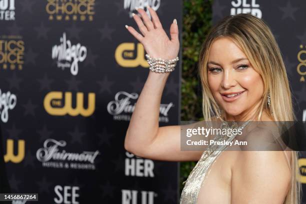 Kate Hudson attends as Janelle Monáe accepts the Seventh Annual #SeeHer Award at 2023 Critics' Choice Awards on January 15, 2023 in Los Angeles,...