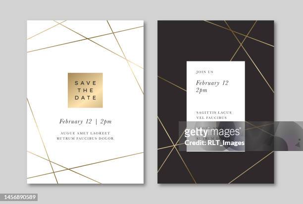 save the date card — marcel system - wedding symbols stock illustrations