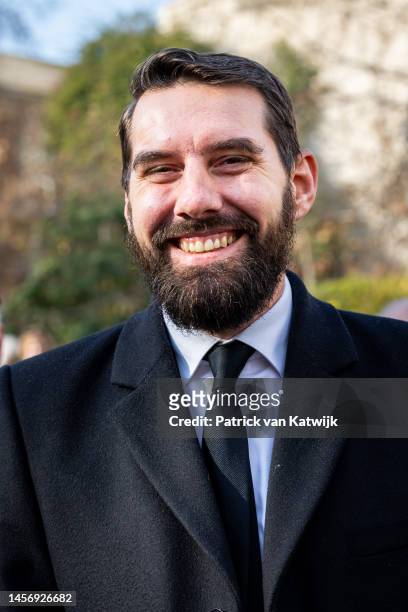 Prince Nicolae of Rumania attends the funeral of Former King Constantine II of Greece on January 16, 2023 in Athens, Greece. Constantine II, Head of...