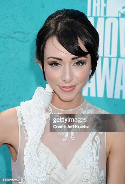 Actress Lauren Mcknight arrives at the 2012 MTV Movie Awards held at Gibson Amphitheatre on June 3, 2012 in Universal City, California.