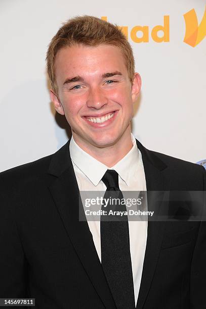 Actor Chandler Massey arrives at the 23rd Annual GLAAD Media Awards at San Francisco Marriott Marquis on June 2, 2012 in San Francisco, California.