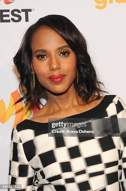 Kerry Washington arrives at the 23rd Annual GLAAD Media Awards at San Francisco Marriott Marquis on June 2, 2012 in San Francisco, California.