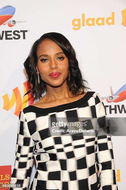 Kerry Washington arrives at the 23rd Annual GLAAD Media Awards at San Francisco Marriott Marquis on June 2, 2012 in San Francisco, California.