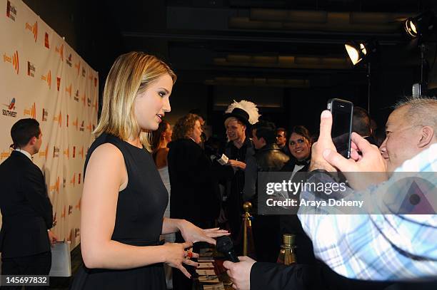 Actress Dianna Agron arrives at the 23rd Annual GLAAD Media Awards at San Francisco Marriott Marquis on June 2, 2012 in San Francisco, California.