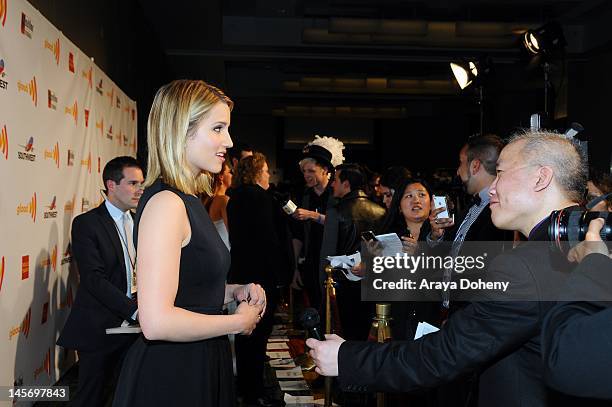 Actress Dianna Agron arrives at the 23rd Annual GLAAD Media Awards at San Francisco Marriott Marquis on June 2, 2012 in San Francisco, California.