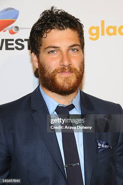 Actor Adam Pally arrives at the 23rd Annual GLAAD Media Awards at San Francisco Marriott Marquis on June 2, 2012 in San Francisco, California.