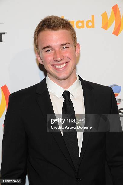 Actor Chandler Massey arrives at the 23rd Annual GLAAD Media Awards at San Francisco Marriott Marquis on June 2, 2012 in San Francisco, California.