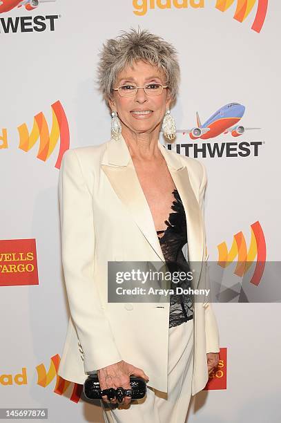 Rita Moreno arrives at the 23rd Annual GLAAD Media Awards at San Francisco Marriott Marquis on June 2, 2012 in San Francisco, California.