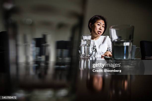 Teresita Sy-Coson, vice chairwoman of SM Investments Corp., speaks during an interview in Manila, the Philippines, on Monday, May 21, 2012. BDO...