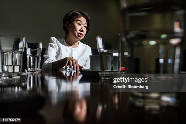 Teresita Sy-Coson, vice chairwoman of SM Investments Corp., speaks during an interview in Manila, the Philippines, on Monday, May 21, 2012. BDO...