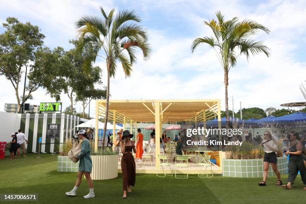 General view of the Beach Bar during day two of the 2023 Australian Open at Melbourne Park on January 17, 2023 in Melbourne, Australia.