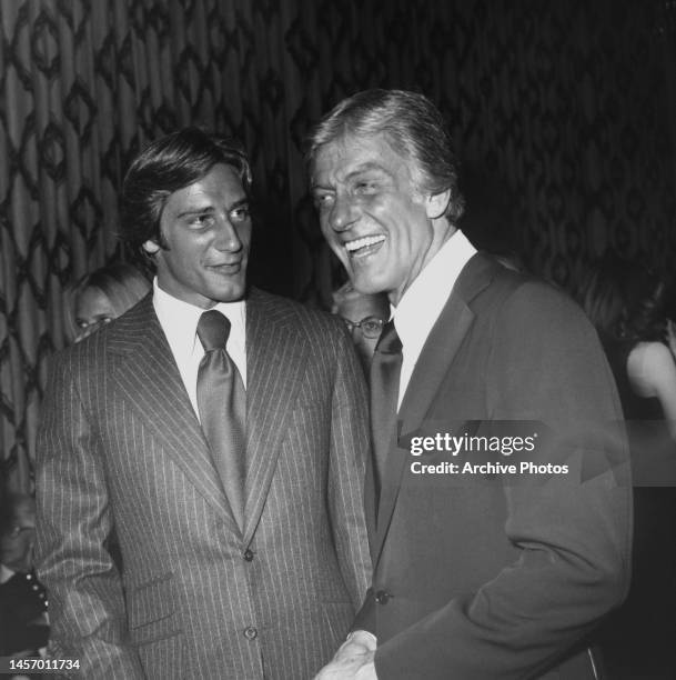 American actor Barry Van Dyke and his father, American actor and comedian Dick Van Dyke, attend the opening night party for 'Same Time, Next Year' at...