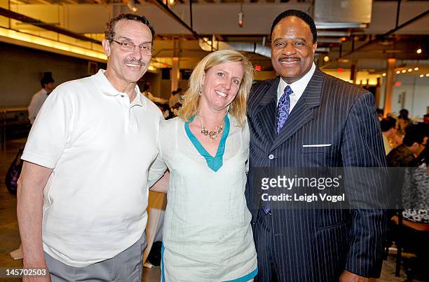 Washington, DC Mayor Vincent Gray and Jodi McLean , President and Chief Investment Officer of EDENS attends Edens Celebrates Re-Opening Of Union...