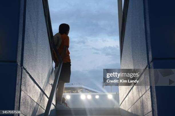 Court 3, day two of the 2023 Australian Open at Melbourne Park on January 17, 2023 in Melbourne, Australia.