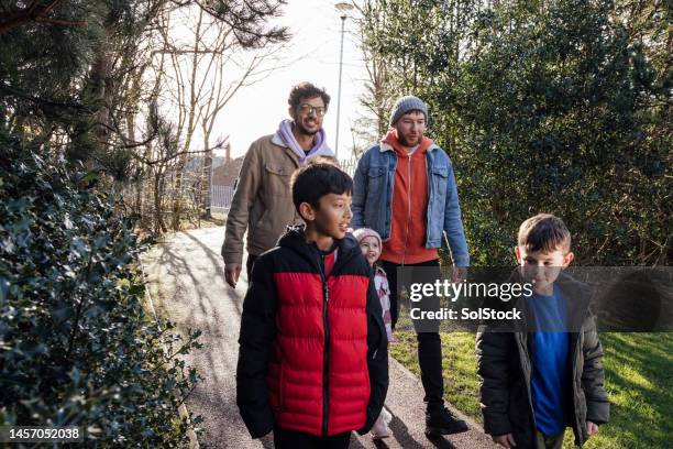 park visit with daddy - adoption stock pictures, royalty-free photos & images