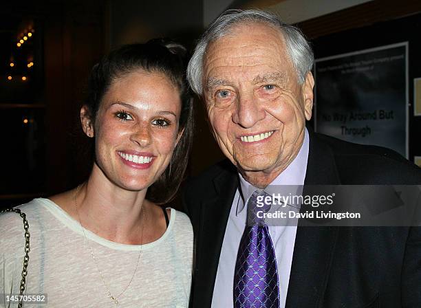 Kacy Byxbee and director Garry Marshall attend the opening night of "No Way Around But Through" at the Falcon Theatre on June 3, 2012 in Burbank,...