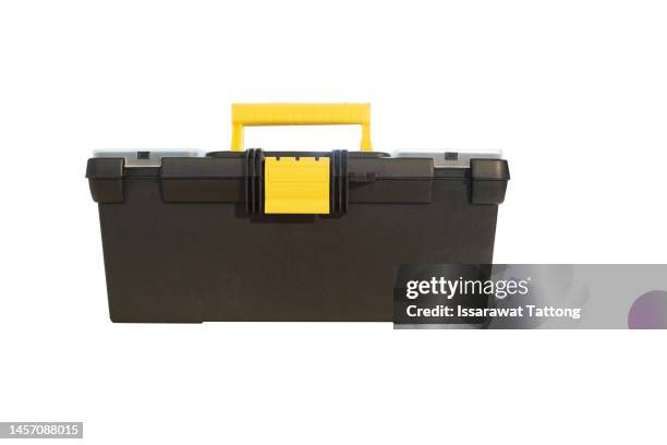 toolbox isolated on white background - opening tool box stock pictures, royalty-free photos & images