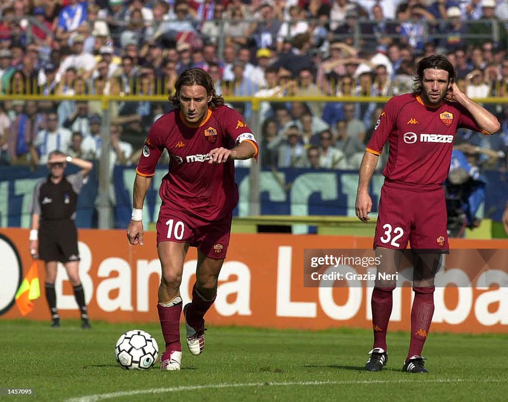 As Roma Totti Francesco Totti of Roma in action during the Serie A match between ...
