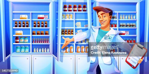 194 Pharmacist Cartoon High Res Illustrations - Getty Images