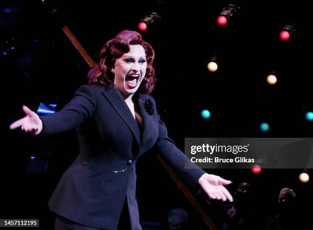 Jinkx Monsoon as "Mama Morton" makes her broadway debut during the opening night performance curtain call as Jinkx Monsoon & James T. Lane join the...