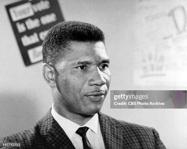 Medgar Evers being interviewed for CBS Reports. The interview originally conducted in the summer of 1962, originally broadcast June 12 the evening of...