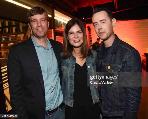 Grady Olsen, Betsy Brandt and Colin Hanks