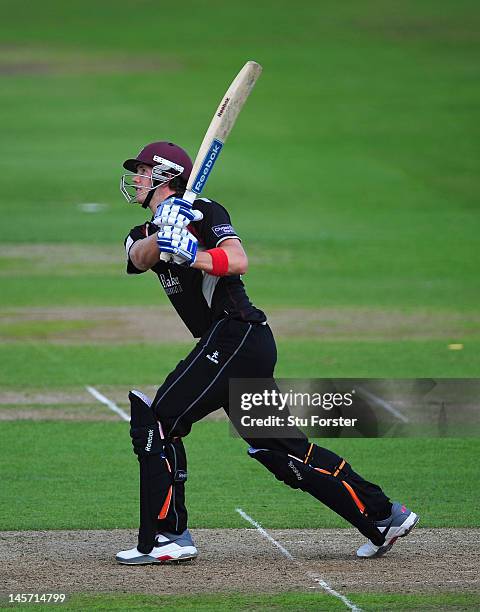 Somerset batsman Craig Meschede in action during the Clydesdale Bank Pro40 match between Nottinghamshire and Somerset at Trent Bridge on June 4, 2012...