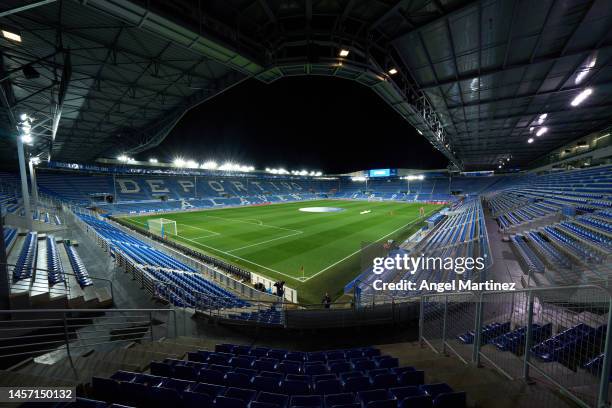General view inside the stadium prior to the Copa del Rey round of 16 match between Deportivo Alaves and Sevilla FC at Estadio de Mendizorroza on...
