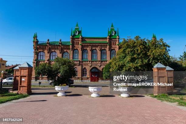 town square of buzuluk, oblast orenburg, russia - oremburgo fotografías e imágenes de stock