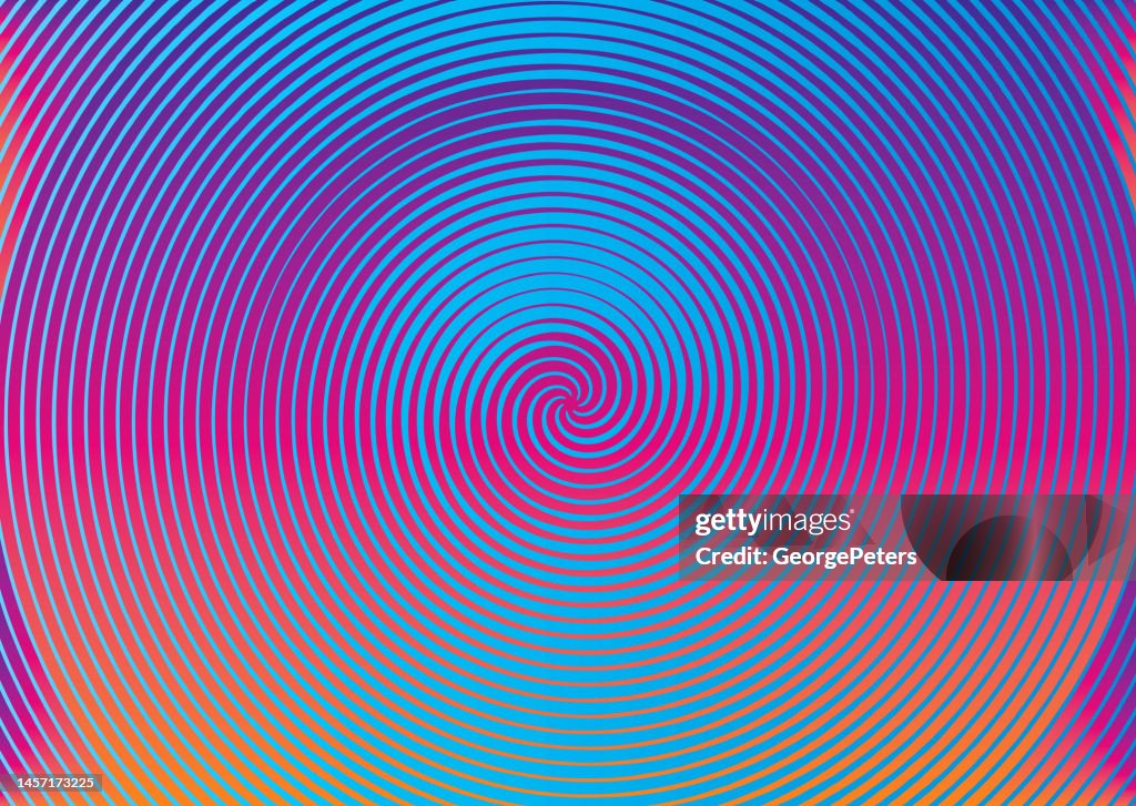 Concentric circles abstract background