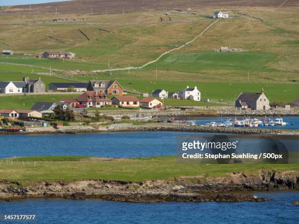 lerwick and the shetland islands in the uk,lerwick,shetland,united kingdom,uk - lerwick 個照片及圖片檔