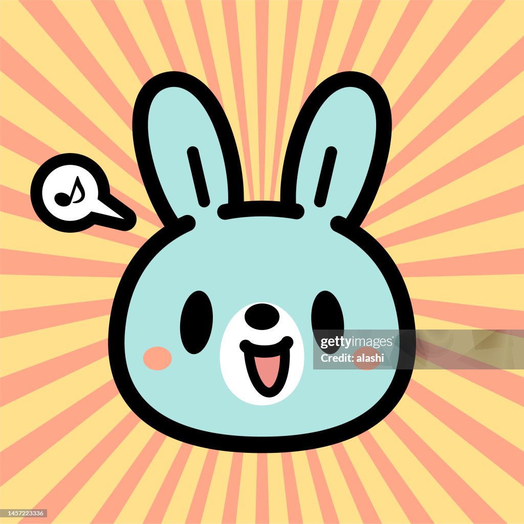 Lindo diseño de personajes del Conejo