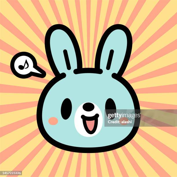 cute character design of the rabbit - year of the rabbit stock illustrations