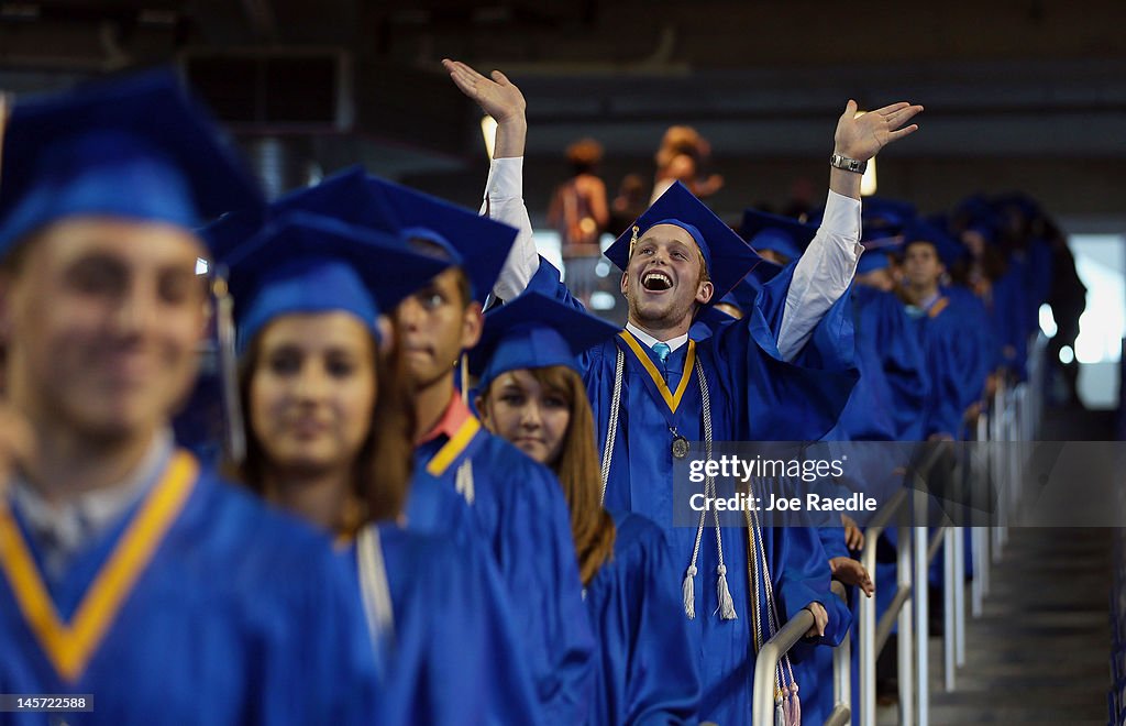 Joe Biden Delivers High School Commencement Address At Marlins Park