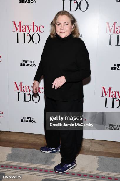 Kathleen Turner attends a special screening of "Maybe I Do" hosted by Fifth Season and Vertical at Crosby Street Hotel on January 17, 2023 in New...