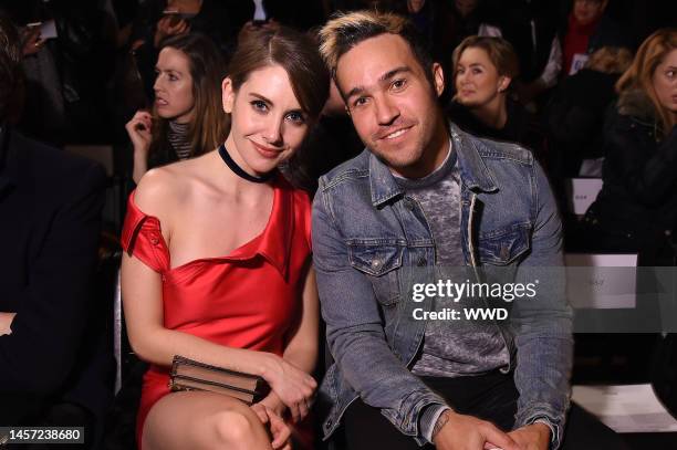 Alison Brie and Pete Wentz in the front row