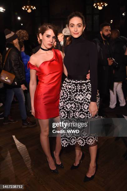 Alison Brie and Emmy Rossum in the front row