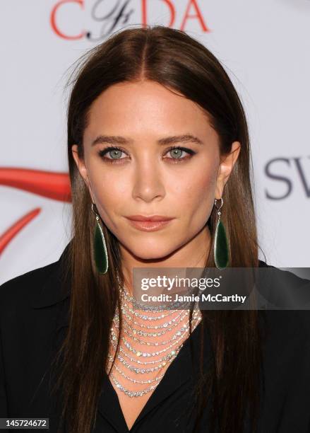 Mary Kate Olsen attends the 2012 CFDA Fashion Awards at Alice Tully Hall on June 4, 2012 in New York City.