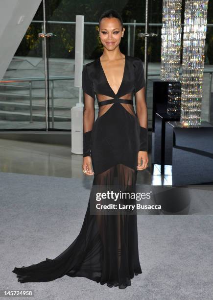 Zoe Saldana attends the 2012 CFDA Fashion Awards at Alice Tully Hall on June 4, 2012 in New York City.