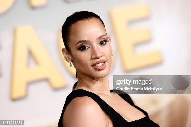 Dascha Polanco attends the Los Angeles premiere for the Peacock original series "Poker Face" at Hollywood Legion Theater on January 17, 2023 in Los...