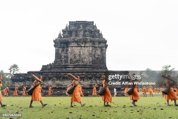 March Rituals Buddhist Monks Doing Ritual And March Parade High-Res Stock Photo ...