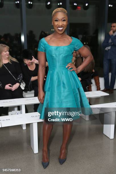 Cynthia Erivo in the front row