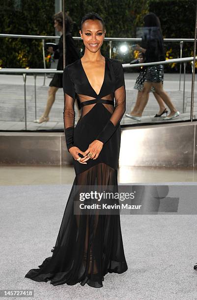 Zoe Saldana attends 2012 CFDA Fashion Awards at Alice Tully Hall on June 4, 2012 in New York City.