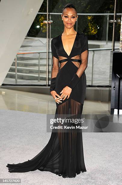 Zoe Saldana attends 2012 CFDA Fashion Awards at Alice Tully Hall on June 4, 2012 in New York City.