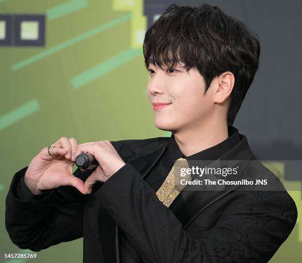 Ko Woo-rim of Forestella attends the 2022 KBS Song Festival at Jamsil ...