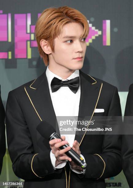 Taeyong of NCT 127 attends the 2022 KBS Song Festival at Jamsil Arena on December 16, 2022 in Seoul, South Korea.