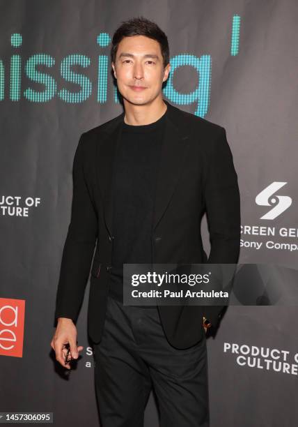 Actor Daniel Henney attends the screening of "Missing" at Regal LA Live on January 17, 2023 in Los Angeles, California.